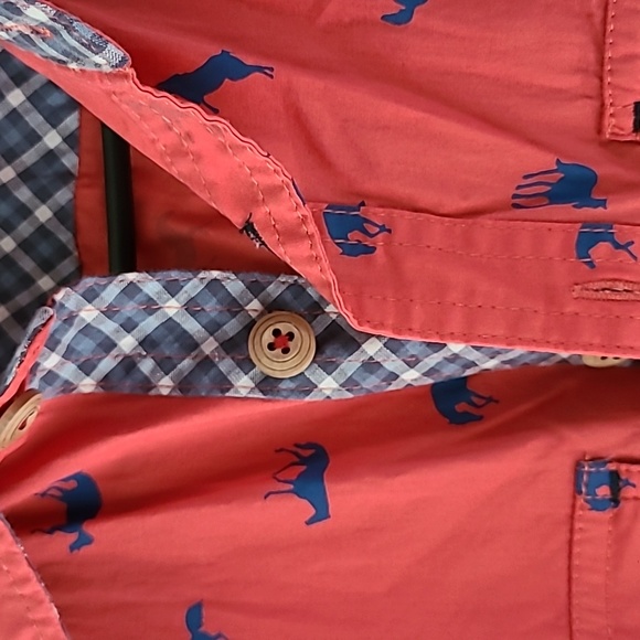 NWT Matilda Jane mens button up blue pony shirt. Size XS. - Picture 5 of 6